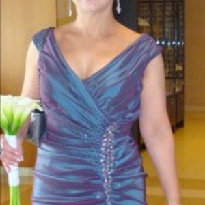 Off The Shoulder Taffeta Evening Gowns